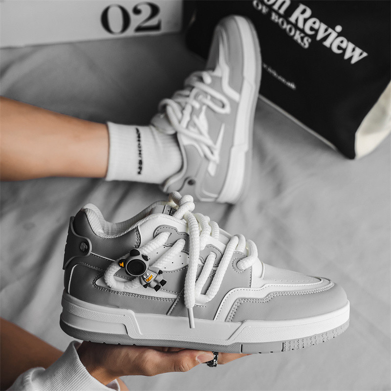 Ανοιξιάτικο casual χοντρό πάτο με στρογγυλή κεφαλή, αντιολισθητικό, άνετο, μαλακό πάτο, παντός τύπου πάνινα παπούτσια Ανδρικά παπούτσια