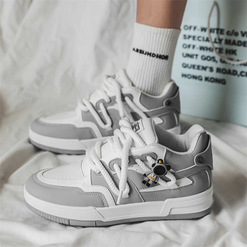 Ανοιξιάτικο casual χοντρό πάτο με στρογγυλή κεφαλή, αντιολισθητικό, άνετο, μαλακό πάτο, παντός τύπου πάνινα παπούτσια Ανδρικά παπούτσια