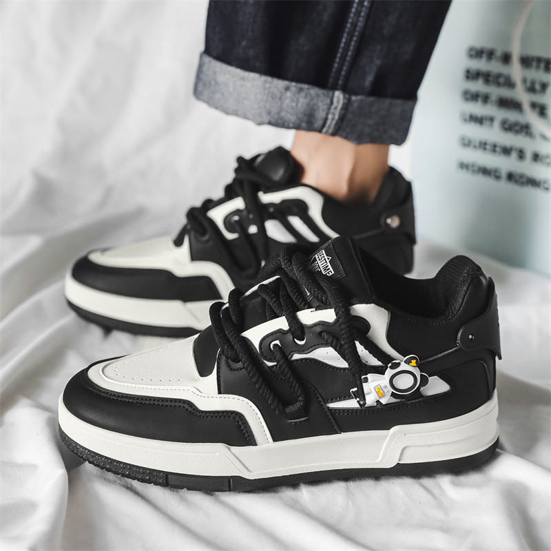 Ανοιξιάτικο casual χοντρό πάτο με στρογγυλή κεφαλή, αντιολισθητικό, άνετο, μαλακό πάτο, παντός τύπου πάνινα παπούτσια Ανδρικά παπούτσια