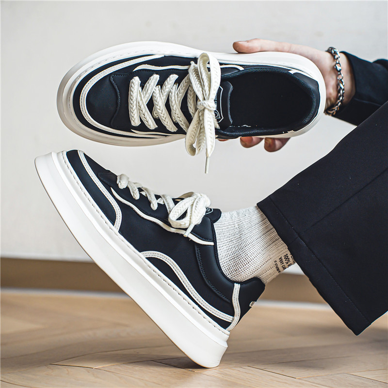 Ανδρικά πάνινα παπούτσια 2023 Άνοιξη με επίπεδη κορδέλα με κορδόνι με αναπνεύσιμο περιστασιακό υπαίθριο αντιολισθητικό Άνετο Μόδα Ευέλικτο Ανδρικά παπούτσια με τάση