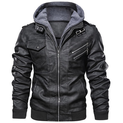 Jachete de iarnă noi, pentru bărbați, îmbrăcăminte ocazională, jachete de vânt, PU, pentru motociclete, pentru bărbați, mărimea euro, S-XXL, haine din piele