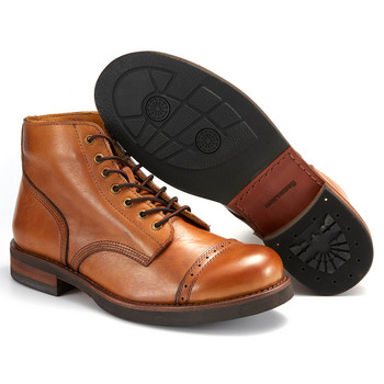 Υψηλής ποιότητας χειροποίητα βελονιά ακριβείας, ανθεκτικά στη φθορά Classic Luxury Casual Μπότες Martin Ανδρικά παπούτσια από Μπότες μάχης