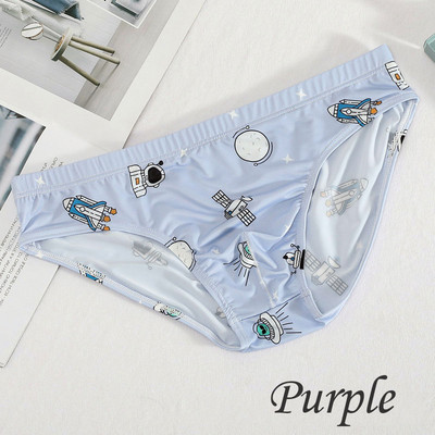 Ανδρικά σέξι μαλακά εμπριμέ εσώρουχα Ανδρικά λεπτά εσώρουχα κολύμβησης Ανδρικά σλιπ μπικίνι με χαμηλή μέση παραλία Εσώρουχα χωρίς ραφές σε Plus Size