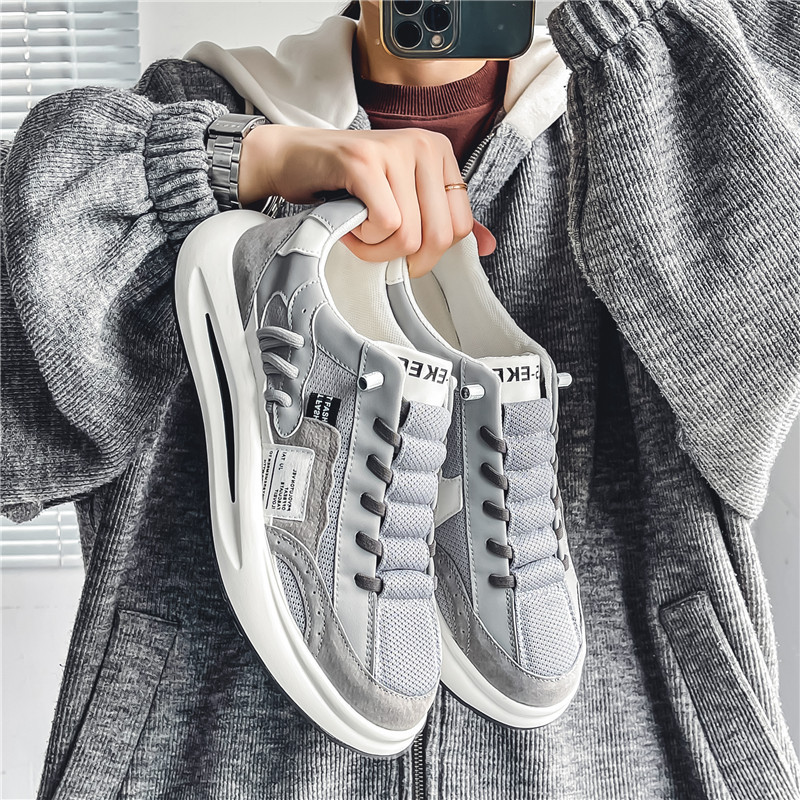 Ανοιξιάτικα Flat Lace-up Ανδρικά παπούτσια Casual Fashion Outdoor Αντιολισθητικά Άνετα, μαλακό κάτω μέρος, μοντέρνα παπούτσια για άνδρες