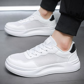 Ανδρικά πάνινα παπούτσια 2023 Άνοιξη επίπεδη με κορδόνια casual αντιολισθητική μόδα Άνετο μαλακό πάτο Ευέλικτο ανδρικά βουλκανιζέ παπούτσια