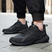 Pantofi ocazional din plasă 2023 Pantofi pentru bărbați Pantofi de bărbați respirabili Pantofi de bărbați cu șireturi la modă Ușoare Plimbare Dimensiuni mari Pantofi de tenis pentru bărbați