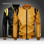 Nova jesensko-zimska motociklistička muška jakna Visokokvalitetna marka Ležerna biciklistička kožna jakna Muški kaput Flis Pu kaput US SIZE