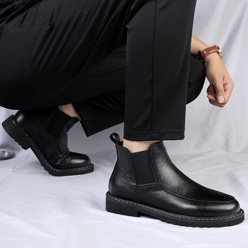 Κλασικό ρετρό στυλ φθινοπωρινές ανδρικές μπότες Chelsea, αδιάβροχες μπότες αδιάβροχες, μπότες μόδας Παπούτσια μοτοσικλέτας