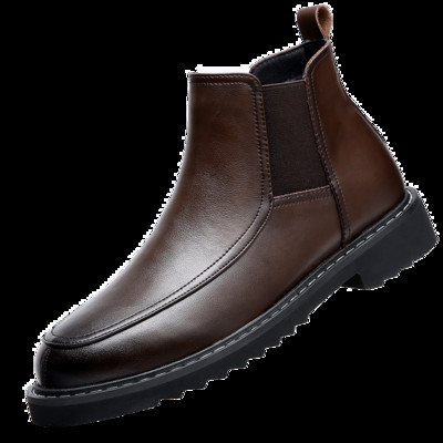 Κλασικό ρετρό στυλ φθινοπωρινές ανδρικές μπότες Chelsea, αδιάβροχες μπότες αδιάβροχες, μπότες μόδας Παπούτσια μοτοσικλέτας