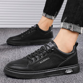 Ανοιξιάτικο και Φθινόπωρο 2023 Νέα Ανδρικά παπούτσια Vulcanize με κορδόνια, Αντιολισθητικά, αναπνέοντα ρηχά, άνετα ανδρικά παπούτσια