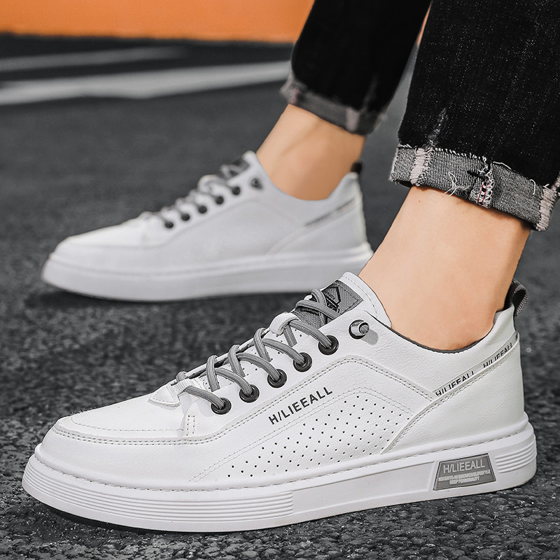 Ανοιξιάτικο και Φθινόπωρο 2023 Νέα Ανδρικά παπούτσια Vulcanize με κορδόνια, Αντιολισθητικά, αναπνέοντα ρηχά, άνετα ανδρικά παπούτσια