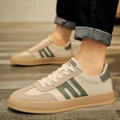 2023 Νέο Ανοιξιάτικο επίπεδο πάτο με κορδόνια Ανδρικά αθλητικά παπούτσια Casual Outdoor Αντιολισθητικά Άνετα Μόδα Breathable Ανδρικά παπούτσια Vulcanize