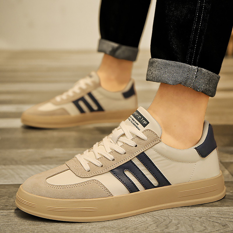 2023 Νέο Ανοιξιάτικο επίπεδο πάτο με κορδόνια Ανδρικά αθλητικά παπούτσια Casual Outdoor Αντιολισθητικά Άνετα Μόδα Breathable Ανδρικά παπούτσια Vulcanize