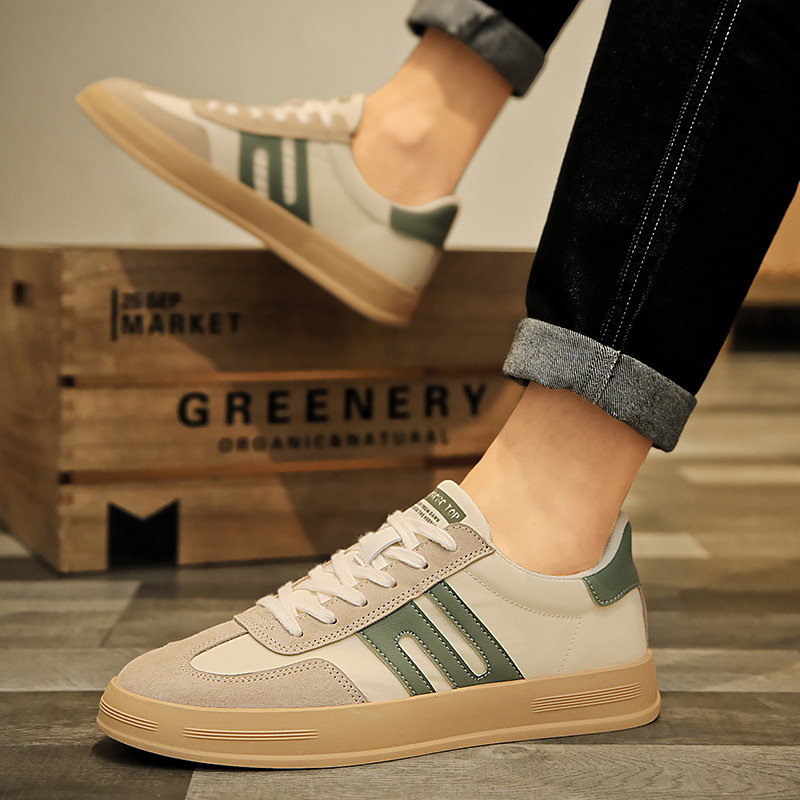 2023 Νέο Ανοιξιάτικο επίπεδο πάτο με κορδόνια Ανδρικά αθλητικά παπούτσια Casual Outdoor Αντιολισθητικά Άνετα Μόδα Breathable Ανδρικά παπούτσια Vulcanize