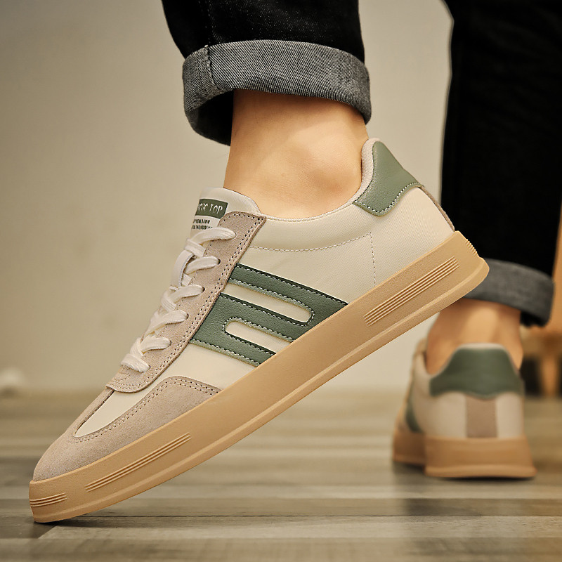 2023 Νέο Ανοιξιάτικο επίπεδο πάτο με κορδόνια Ανδρικά αθλητικά παπούτσια Casual Outdoor Αντιολισθητικά Άνετα Μόδα Breathable Ανδρικά παπούτσια Vulcanize
