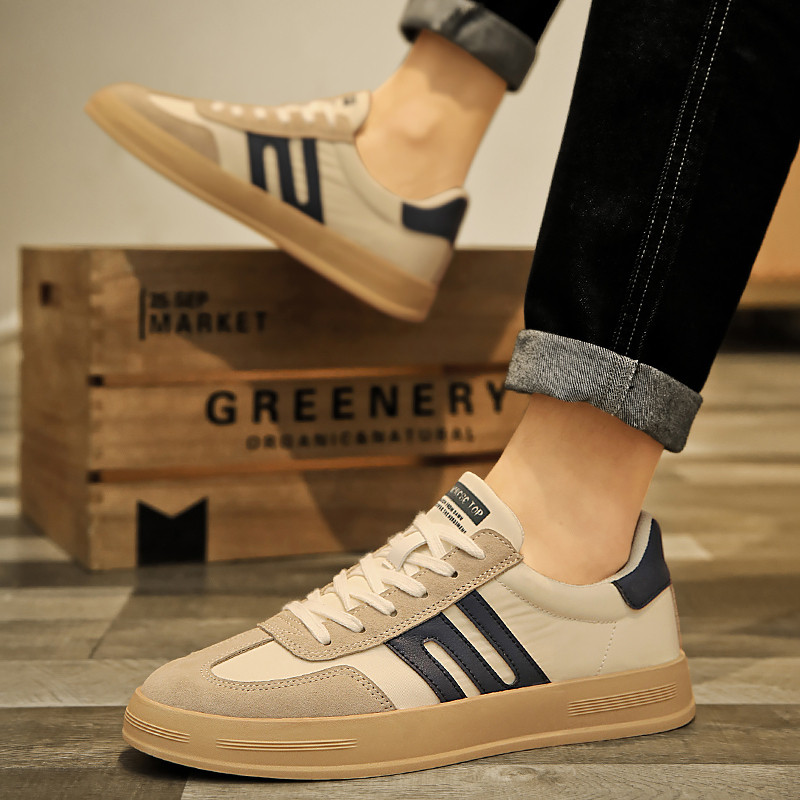 2023 Νέο Ανοιξιάτικο επίπεδο πάτο με κορδόνια Ανδρικά αθλητικά παπούτσια Casual Outdoor Αντιολισθητικά Άνετα Μόδα Breathable Ανδρικά παπούτσια Vulcanize