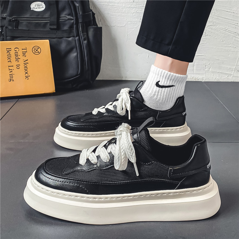 Pantofi casual pentru bărbați, cu șireturi, la modă, în aer liber, anti-alunecare, confortabili, fund moale, respirabil, pantofi vulcanizați, solidi, pentru bărbați.