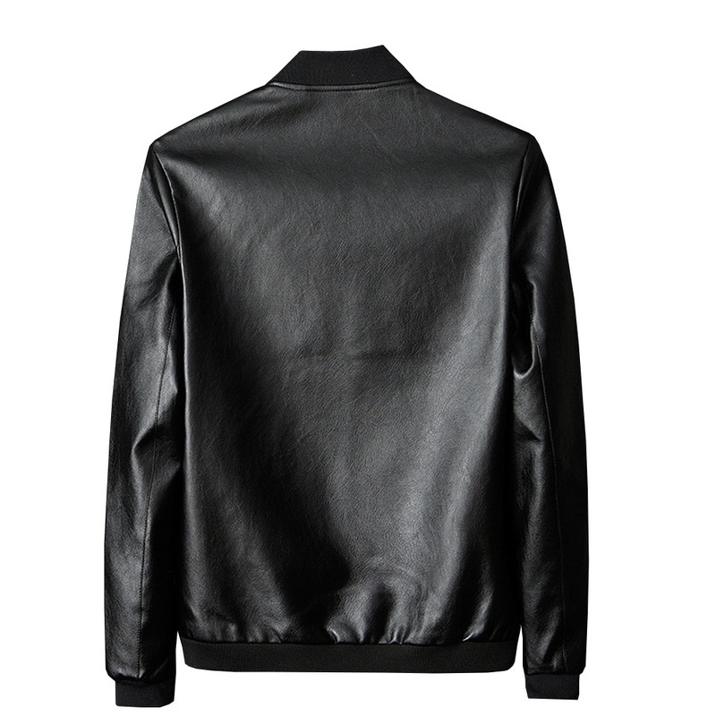 M-8XL Muške jakne veće veličine Proljeće Jesen Kožna jakna Muška kožna jakna sa stojećim ovratnikom Modni kauzalni kaput Muški kožni kaput