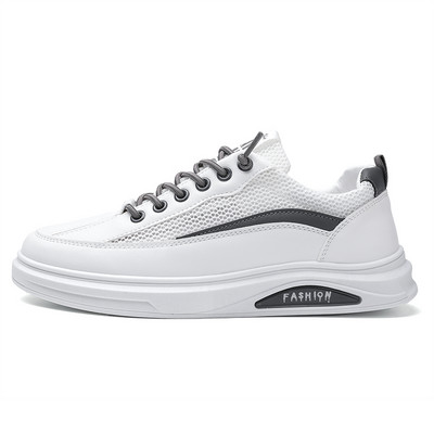 Pánske pracovné bezpečnostné topánky, jarné priedušné čierne vonkajšie balerínky, ležérne topánky na platforme, protišmykové športové topánky