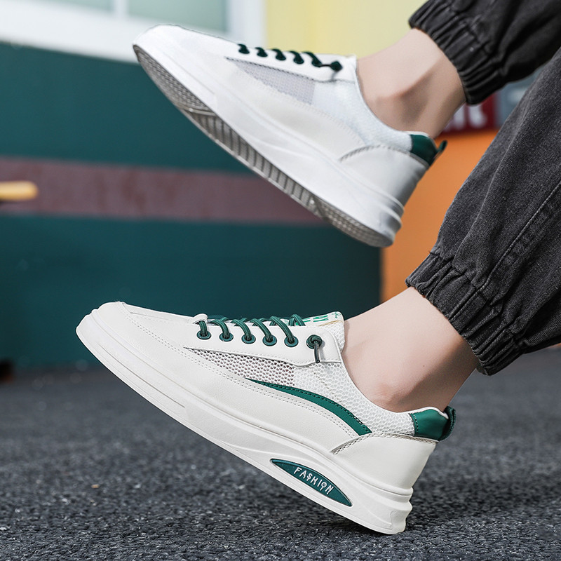 Pánske pracovné bezpečnostné topánky, jarné priedušné čierne vonkajšie balerínky, ležérne topánky na platforme, protišmykové športové topánky