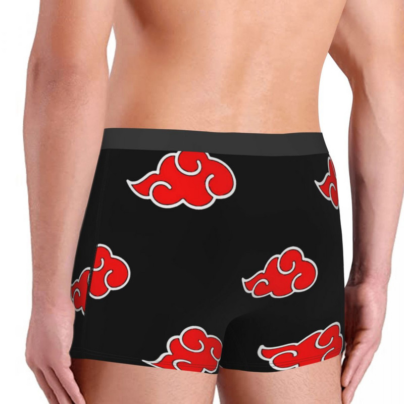 Goth Anime Manga japoneze Chiloți Chiloți Bumbac Lenjerie de corp Bărbați Sexy Ninja Clouds Pantaloni scurți Slip