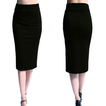 2023 Νέα γυναικεία φούστα Mini Bodycon Φούστα γραφείο Γυναικεία λεπτή ψηλή μέση Stretch σέξι Pencil φούστες Jupe Femme AQ801944