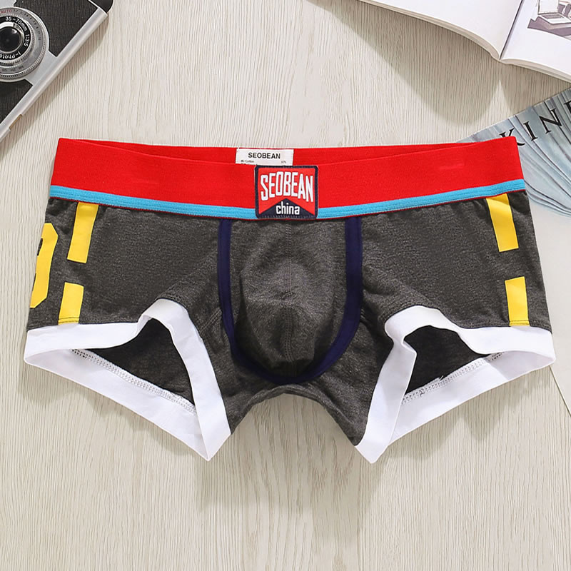 Lenjerie pentru bărbați Pantaloni scurți Boxeri Lenjerie sexy pentru bărbați Bumbac Calzoncillos Hombre Youth Ropa Interior Hombre Boxershorts cu talie joasă
