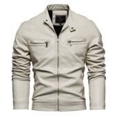 Φθινοπωρινό χειμερινό ανδρικό φλις δερμάτινο παλτό μοτοσικλέτας υψηλής ποιότητας Ανδρικά επαγγελματικά casual μπουφάν για άνδρες Ζεστό παλτό