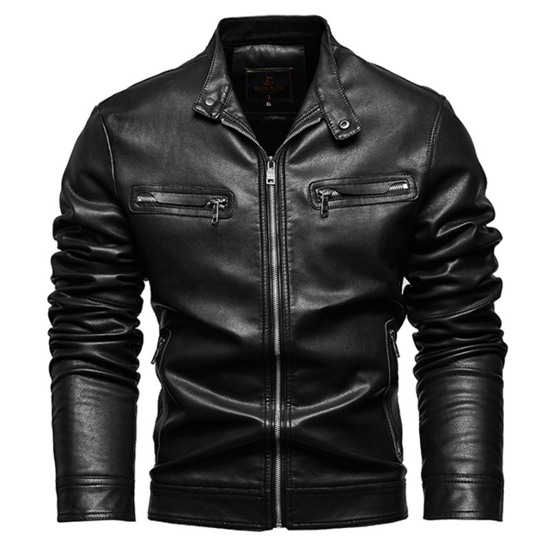 Φθινοπωρινό χειμερινό ανδρικό φλις δερμάτινο παλτό μοτοσικλέτας υψηλής ποιότητας Ανδρικά επαγγελματικά casual μπουφάν για άνδρες Ζεστό παλτό