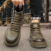 Nove muške kožne čizme u klasičnom retro stilu Hodanje na otvorenom Planinarenje Putovanja Vožnja Motorističke čizme Udobne izdržljive čizme