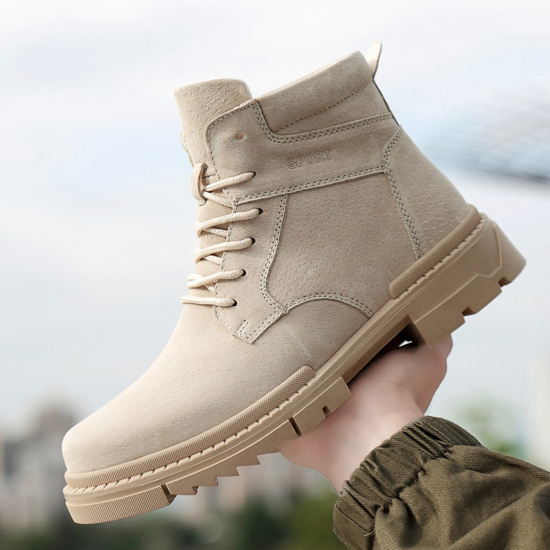 Cizme de iarnă Cizme din piele intoarsa Moda Plus Cizme de desert catifea in aer liber Pantofi clasici in stil britanic casual Cizme 2022 Motociclete