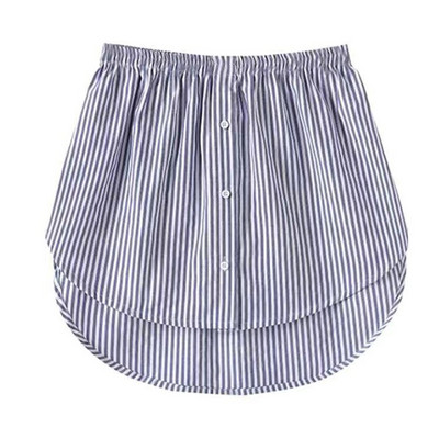 Marškinių ilgintuvai Moteriški netikri marškiniai uodega netaisyklinga sijono palaidinė uodega Minkšta medvilnė, nuimamas apatinis sijonas laisvalaikio megztinio apvadu