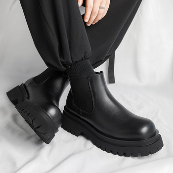 Hot Chelsea Thickened Sole Boots Επωνυμία ρετρό άνετα 2023 μπότες μόδας Κλασικά ανδρικά επαγγελματικά δερμάτινα παπούτσια Casual ανδρικά παπούτσια