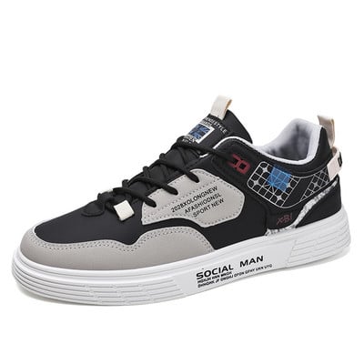 Jarné a jesenné ploché šnurovacie ležérne pánske tenisky, módne outdoorové, protišmykové, pohodlné, univerzálne, trendy, plytké topánky pre mužov