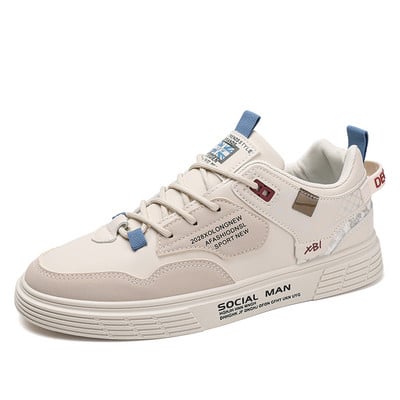 Jarné a jesenné ploché šnurovacie ležérne pánske tenisky, módne outdoorové, protišmykové, pohodlné, univerzálne, trendy, plytké topánky pre mužov