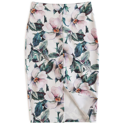 V predaji letné dámske luxusné vintage Y2K potlačené ceruzkové dlhé sukne kancelárske sukne kórejský štýl vysoký pás štíhle bodycon midi ležérne