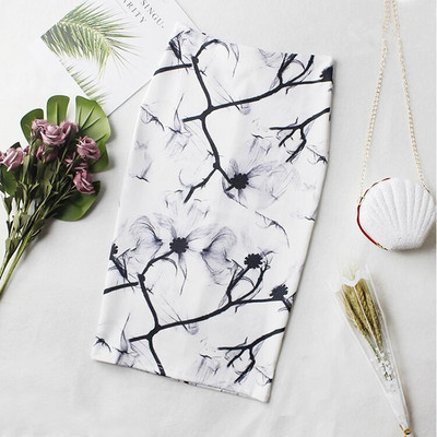 V predaji letné dámske luxusné vintage Y2K potlačené ceruzkové dlhé sukne kancelárske sukne kórejský štýl vysoký pás štíhle bodycon midi ležérne