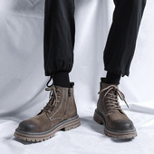 Muške ležerne čizme luksuznih marki Visokokvalitetne kožne muške gležnjače Pustinjske čizme za otvorenu neklizajuću Cipele Muške kaubojske čizme u britanskom stilu