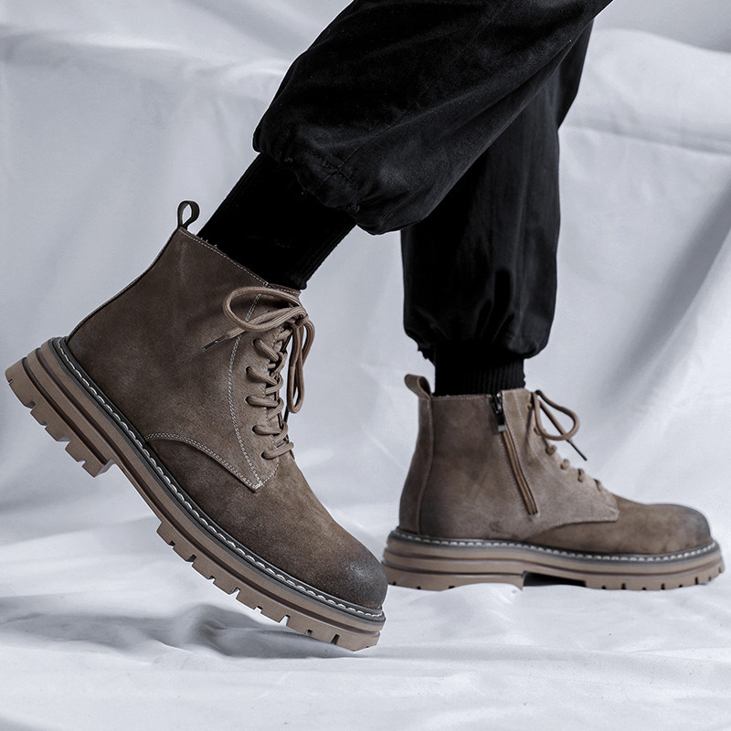 Muške ležerne čizme luksuznih marki Visokokvalitetne kožne muške gležnjače Pustinjske čizme za otvorenu neklizajuću Cipele Muške kaubojske čizme u britanskom stilu