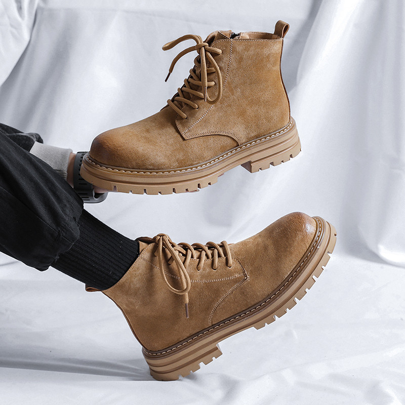 Muške ležerne čizme luksuznih marki Visokokvalitetne kožne muške gležnjače Pustinjske čizme za otvorenu neklizajuću Cipele Muške kaubojske čizme u britanskom stilu