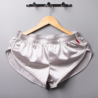 Seksikad Bokserid Lühikesed püksid Meeste Aluspesu Satiinist Pidžaamad Aluspüksid Magamisalused Ühevärvilised Bokserpüksid Meeste Aluspüksid Koduriided