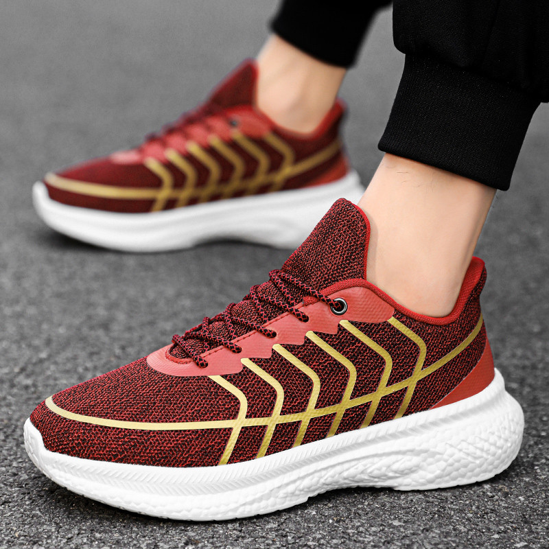 Pantofi pentru bărbați Pantofi cu plasă respirabili Pantofi ușori cu șireturi pentru bărbați Pantofi plati Pantofi vulcanizați pentru bărbați, confortabili, puțin adânci