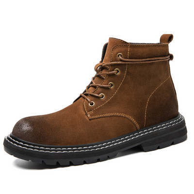 Ανδρικά αθλητικά μποτάκια εξωτερικού χώρου με βελούδινη μόνωση και άνετα παπούτσια πεζοπορίας και πεζοπορίας Αντιολισθητικά φορεμένα άνετα παπούτσια οδήγησης