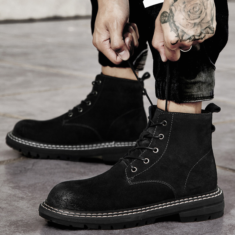 Ανδρικά αθλητικά μποτάκια εξωτερικού χώρου με βελούδινη μόνωση και άνετα παπούτσια πεζοπορίας και πεζοπορίας Αντιολισθητικά φορεμένα άνετα παπούτσια οδήγησης