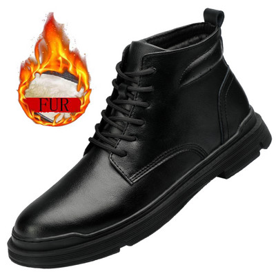 Ανδρικές καινούργιες μάρκες πολυτελείας μπότες Τάσεις μόδας Business Social Office Dating Επίσημο πάρτι Δερμάτινες μπότες υψηλής ποιότητας