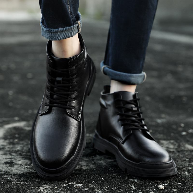 Ανδρικές καινούργιες μάρκες πολυτελείας μπότες Τάσεις μόδας Business Social Office Dating Επίσημο πάρτι Δερμάτινες μπότες υψηλής ποιότητας