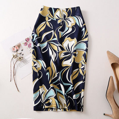 Fusta modelată cu imprimeu de flori de epocă pentru femei, slim, midi, sexy, elegantă, fustă creion, geantă, fustă cu bandaj la șold, fustă scurtă lolita.