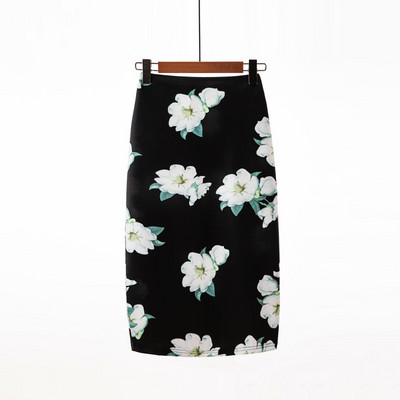 Fusta modelată cu imprimeu de flori de epocă pentru femei, slim, midi, sexy, elegantă, fustă creion, geantă, fustă cu bandaj la șold, fustă scurtă lolita.