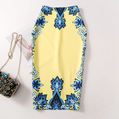 Fusta modelată cu imprimeu de flori de epocă pentru femei, slim, midi, sexy, elegantă, fustă creion, geantă, fustă cu bandaj la șold, fustă scurtă lolita.