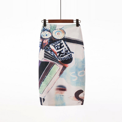 Fusta modelată cu imprimeu de flori de epocă pentru femei, slim, midi, sexy, elegantă, fustă creion, geantă, fustă cu bandaj la șold, fustă scurtă lolita.